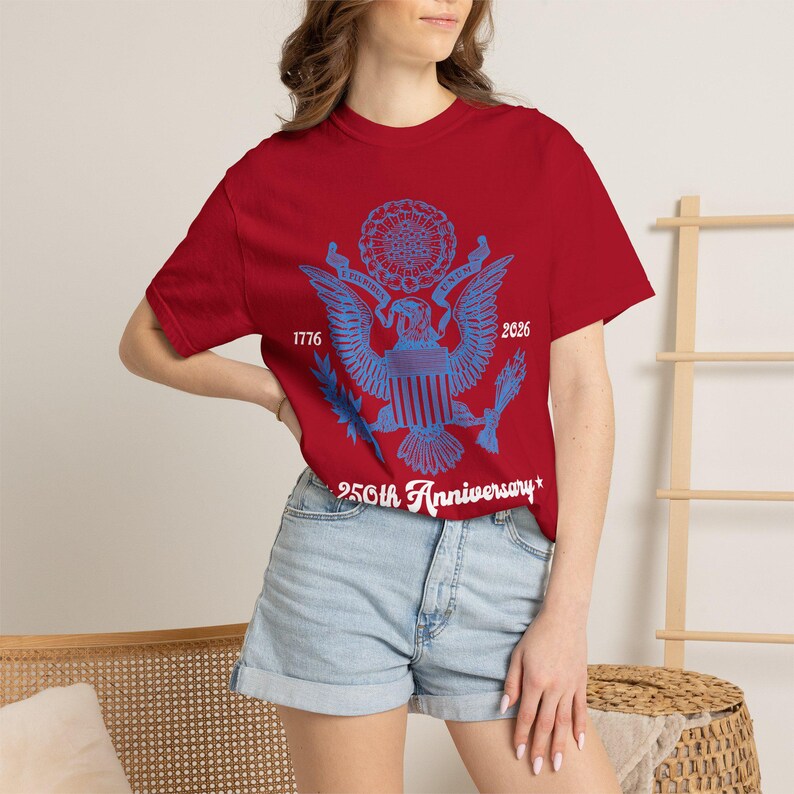 250th Anniversary Tshirt - 1776 2026 Shirt - Retro 4th of July Shirt - Bald Eagle Shirt - American Eagle Shirt - 250th Anniversary USA Shirt image 8