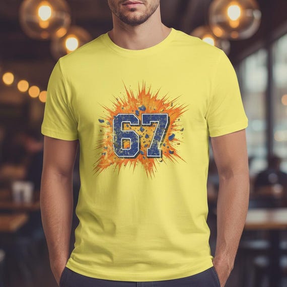 Six Seven T Shirt - 67 T Shirt - Six Seven Shirt - 67 Tshirt - Six Seven Tshirt - Retro Jersey - 67 Meme Shirt - Number Tshirt - 67 Shirt