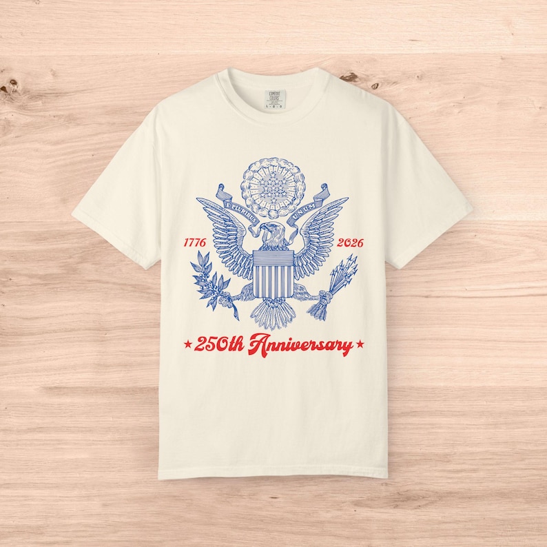 250th Anniversary Tshirt - 1776 2026 Shirt - Retro 4th of July Shirt - Bald Eagle Shirt - American Eagle Shirt - 250th Anniversary USA Shirt image 3