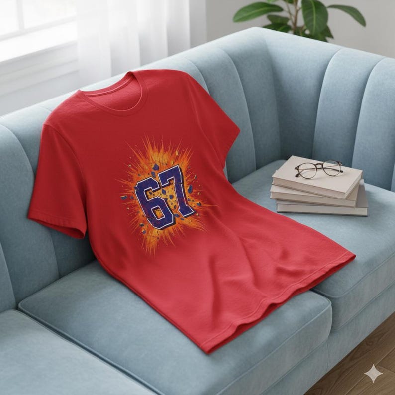 Six Seven T Shirt - 67 T Shirt - Six Seven Shirt - 67 Tshirt - Six Seven Tshirt - Retro Jersey - 67 Meme Shirt - Number Tshirt - 67 Shirt image 12