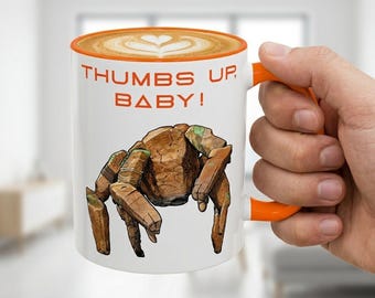 Project Hail Mary Cup - Thumbs Up Baby Mug - Hail Mary Mug - Alien Mug - Sci Fi Mug, Amaze Amaze Amaze Mug, Rocky Mug, Project Hail Mary Mug