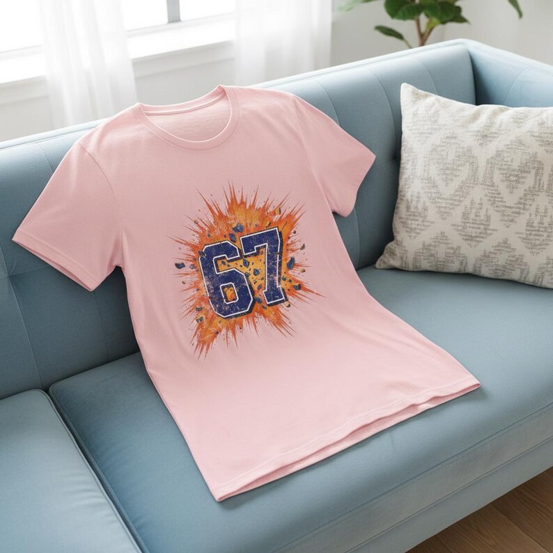 Six Seven T Shirt - 67 T Shirt - Six Seven Shirt - 67 Tshirt - Six Seven Tshirt - Retro Jersey - 67 Meme Shirt - Number Tshirt - 67 Shirt image 16