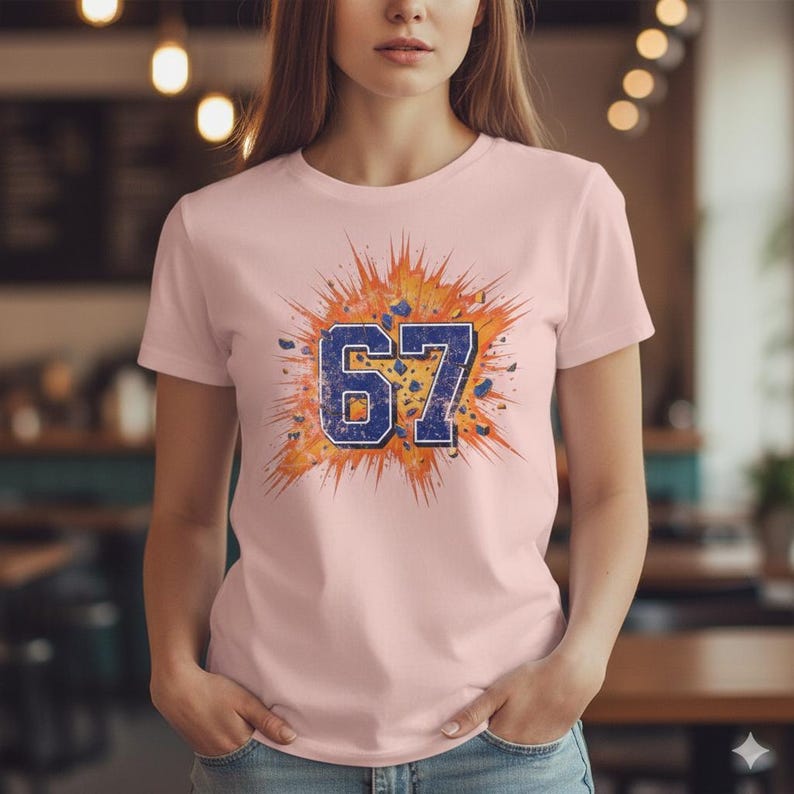 Six Seven T Shirt - 67 T Shirt - Six Seven Shirt - 67 Tshirt - Six Seven Tshirt - Retro Jersey - 67 Meme Shirt - Number Tshirt - 67 Shirt image 8