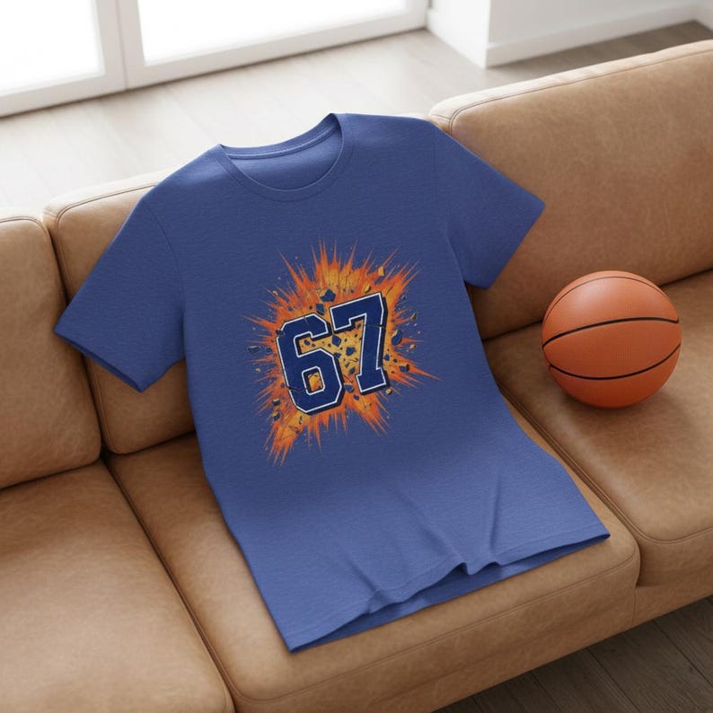 Six Seven T Shirt - 67 T Shirt - Six Seven Shirt - 67 Tshirt - Six Seven Tshirt - Retro Jersey - 67 Meme Shirt - Number Tshirt - 67 Shirt image 15