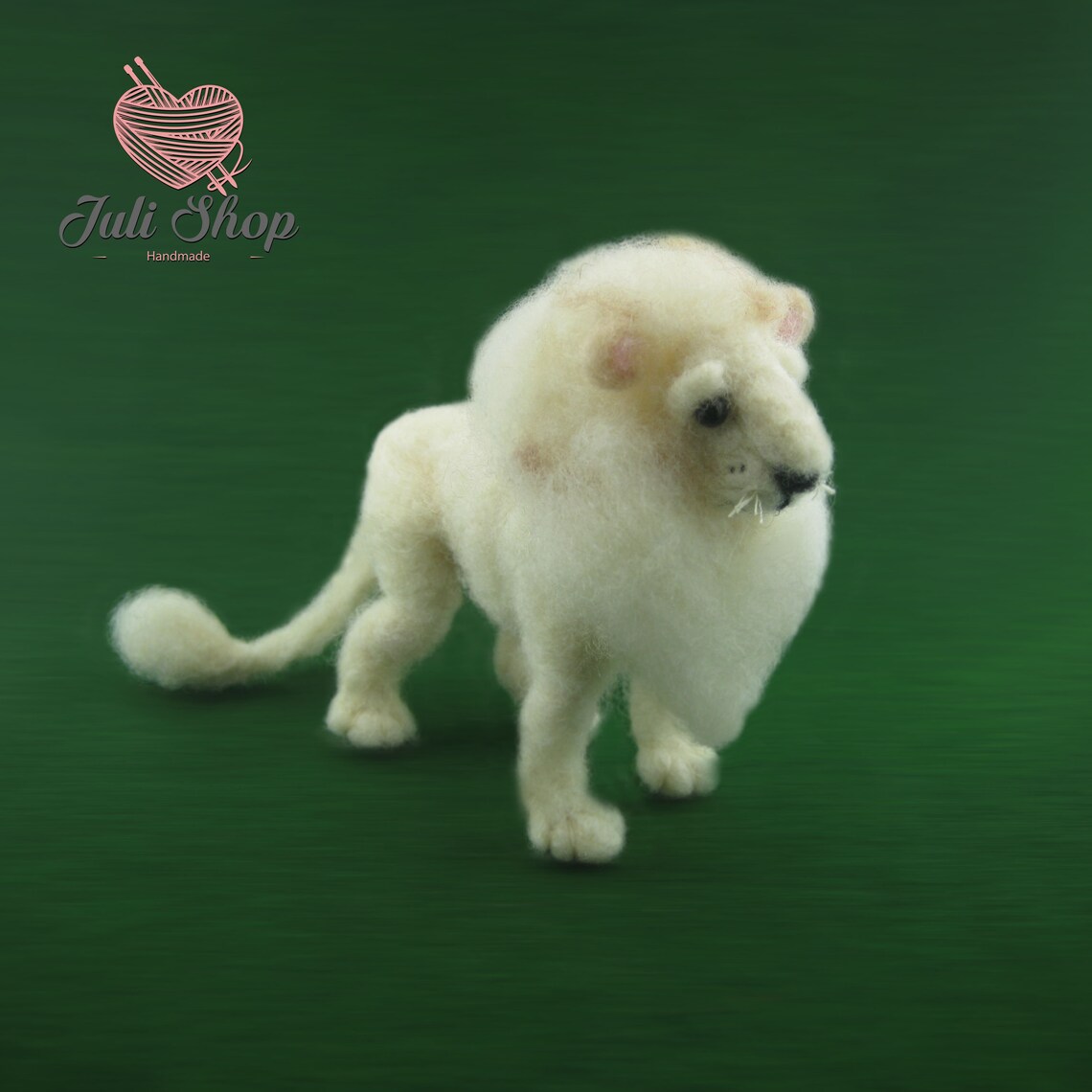Needle Felted Lions Lion King Sculpture Needle Felted Lion Etsy