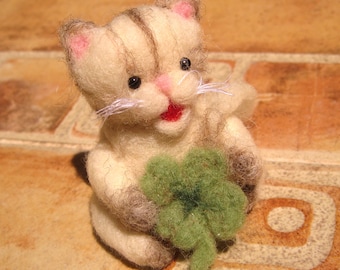 Needle Felted Cat