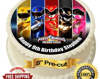 Power Rangers Cake Topper Etsy Uk