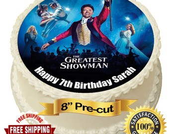 Personalised Greatest Showman White Cake Party Bags 