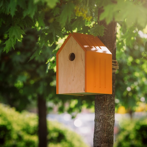 Wooden Bird House, Birdhouse, Bird Houses Outdoors, Bird Feeder, Birdfeeder, Garden Funiture, Garden Decor, Garden Furniture, Outdoor Gift