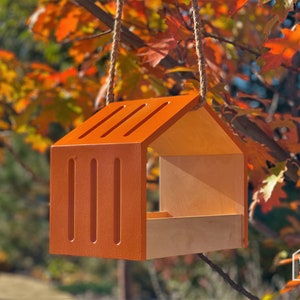 modern bird feeder