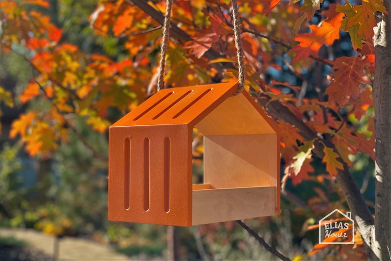 modern bird feeder