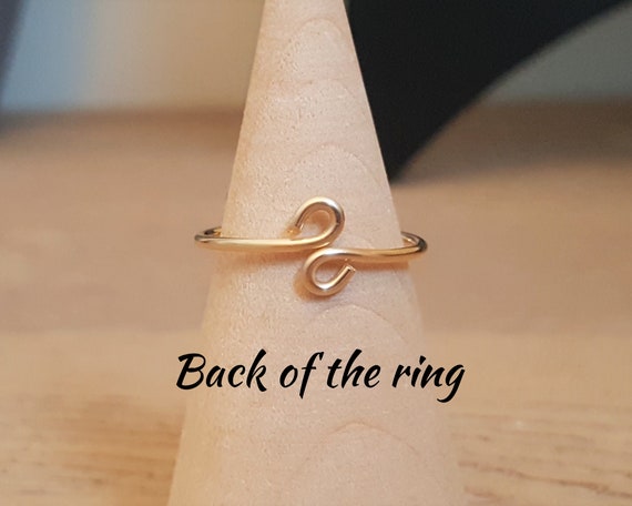 14k Gold Filled Anxiety Ring Gold Fidget Ring for Anxiety Relief