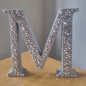 Free standing diamante letters