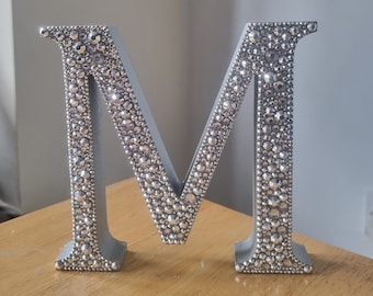 Free standing diamante letters