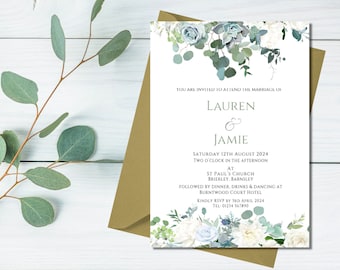 Wedding or evening invitations floral design