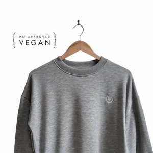 Limited Edition: Sustainable Crop Top Sweater || Women's || Eco-Friendly || Vegan & Ethical || Grey ||  Birthday Gift Idea || SALE ||