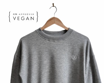 Limited Edition: Sustainable Crop Top Sweater || Women's || Eco-Friendly || Vegan & Ethical || Grey ||  Birthday Gift Idea || SALE ||