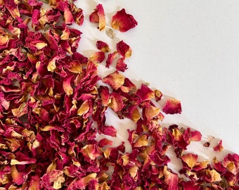 Luxus-Hochzeitskonfetti Umweltfreundliche, biologisch abbaubare Packungen 1-32 Liter 10-200 Gäste | getrocknete Rosenblüten Blumen | 100% natürliches Konfetti |
