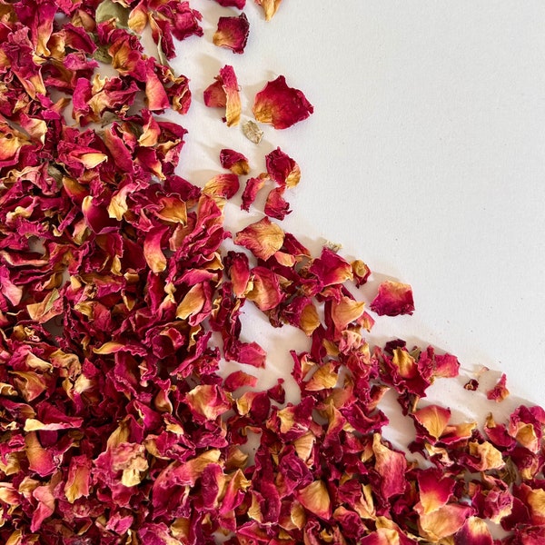 Confettis de mariage de luxe biodégradables respectueux de l'environnement 1-32 litres 10-200 invités | Fleurs Pétales De Rose Séchées | Confettis 100 % naturels |