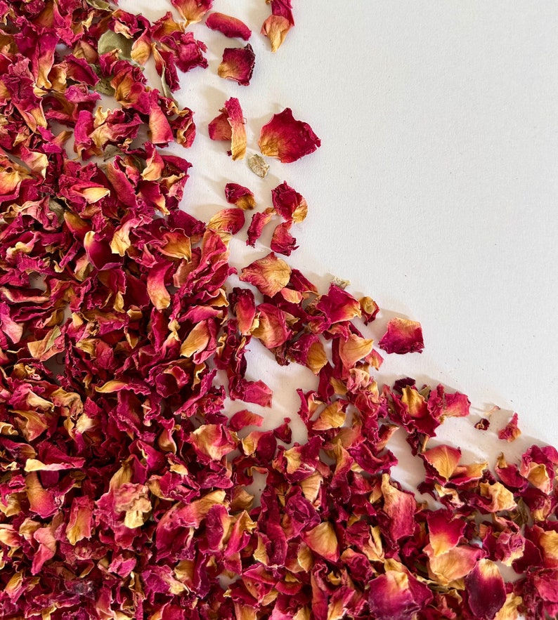 Luxury Wedding Confetti Ecofriendly Biodegradable Packs 1-32 Litres 10-200 Guests Dried Rose Petals Flowers 100% Natural Confetti image 1