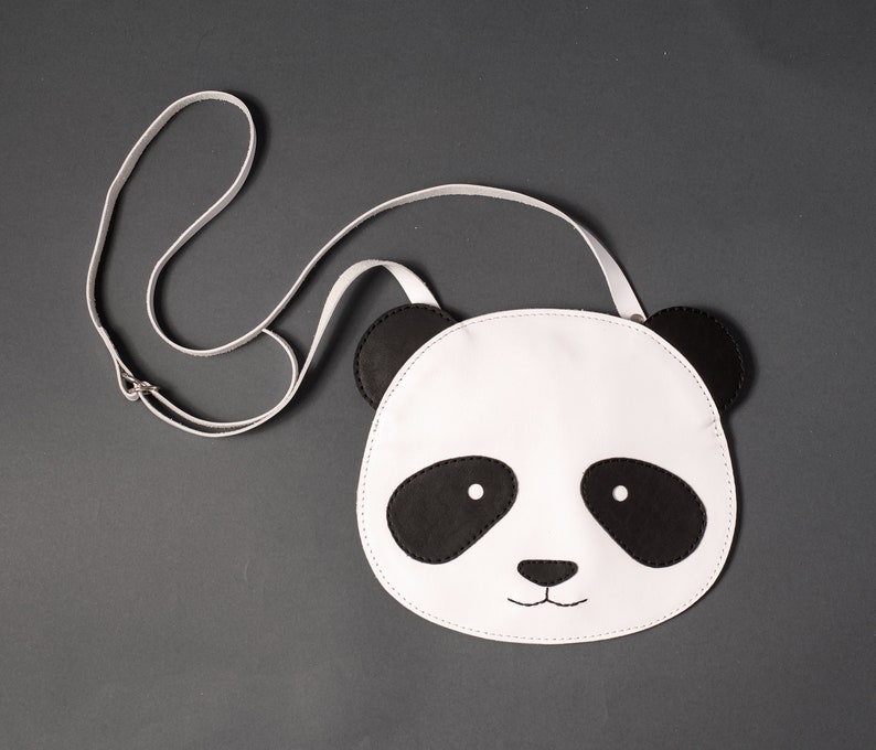 Crossbody Panda Bag for Children Animal Purse Leather Purse Etsy