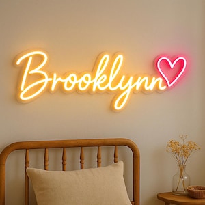 Nom personnalisé néon pour enfants, enseigne néon nom décoration de chambre pour filles, cadeaux d'anniversaire pour enfants, cadeaux pour adolescentes, lumière LED, décoration murale