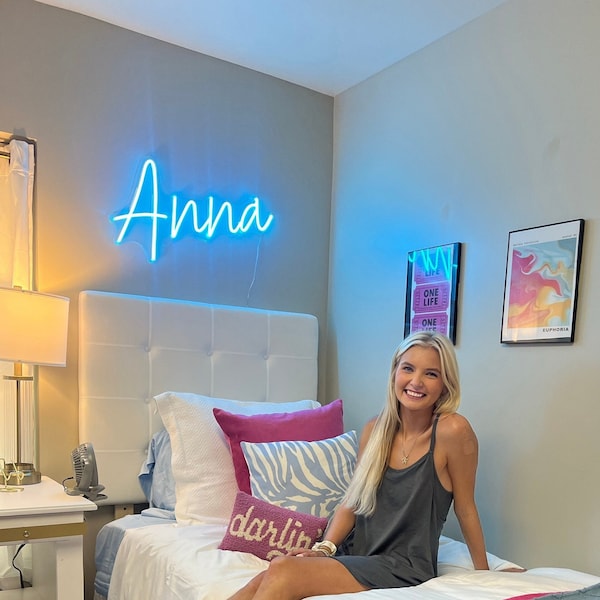 Custom Name Neon Sign: Personalized Kid's Room Decor