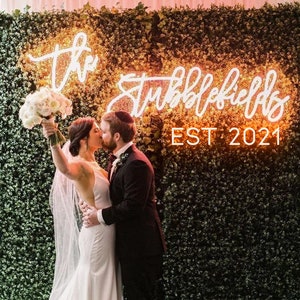 Wedding NEON SIGN for Reception Wedding Decorations Sign Light