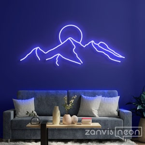 DESERT SUNSET Neon Sign Light Office Living Room Interior Design, Neon sign wall art,Neon sign wall decor