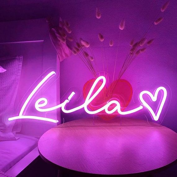 Insegna Al Neon Personalizzata ROCK – Scritta Rock And Roll 40x20 Cm – Luce LED Dimmerabile Per Camera Da Letto, Studio, Ragazzi E Ragazze - 3