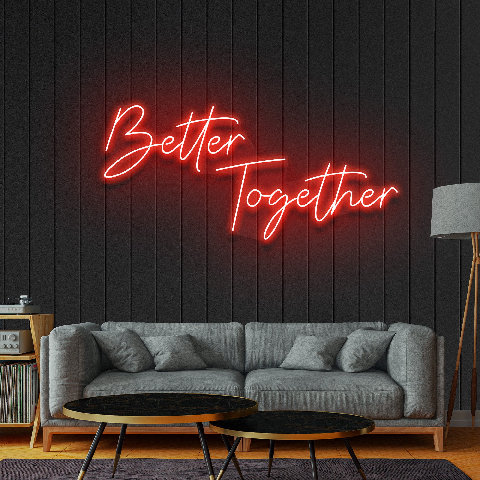 Better Togetherウェディングネオンサイン：カスタムLEDレセプション 