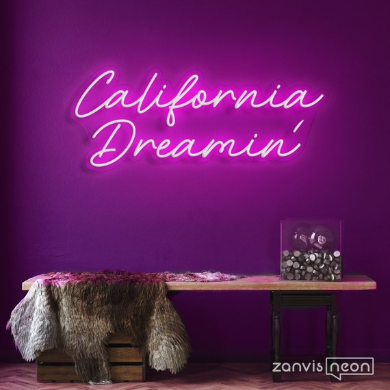 California Dreamin’ Aesthetic Neon Sign For Room