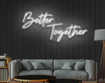BETTER TOGETHER Wedding Neon Sign for reception Wedding Decorations Wedding Decor Wedding Gifts Wedding Light Neon Sign Wedding