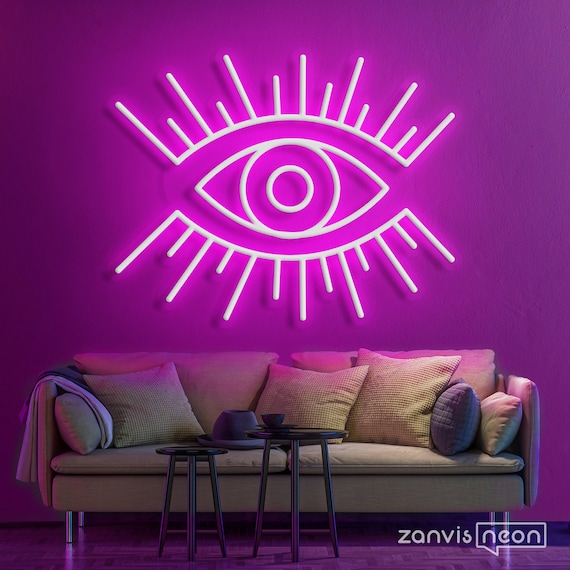 EYE Custom Neon Sign Light Office Living Room, Neon sign wall art, Neon sign wall decor holiday decor, bedroom wall art, bathroom decor