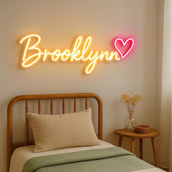 Custom Name Neon Sign for Kids, Neon Name Sign bedroom decor for girls, Birthday Gifts for kids, Teenage Girls Gifts, Led light, Wall Decor