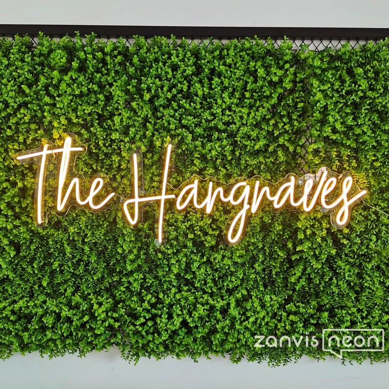 Custom Wedding Neon Sign: Personalized Name, Reception Decor image 6