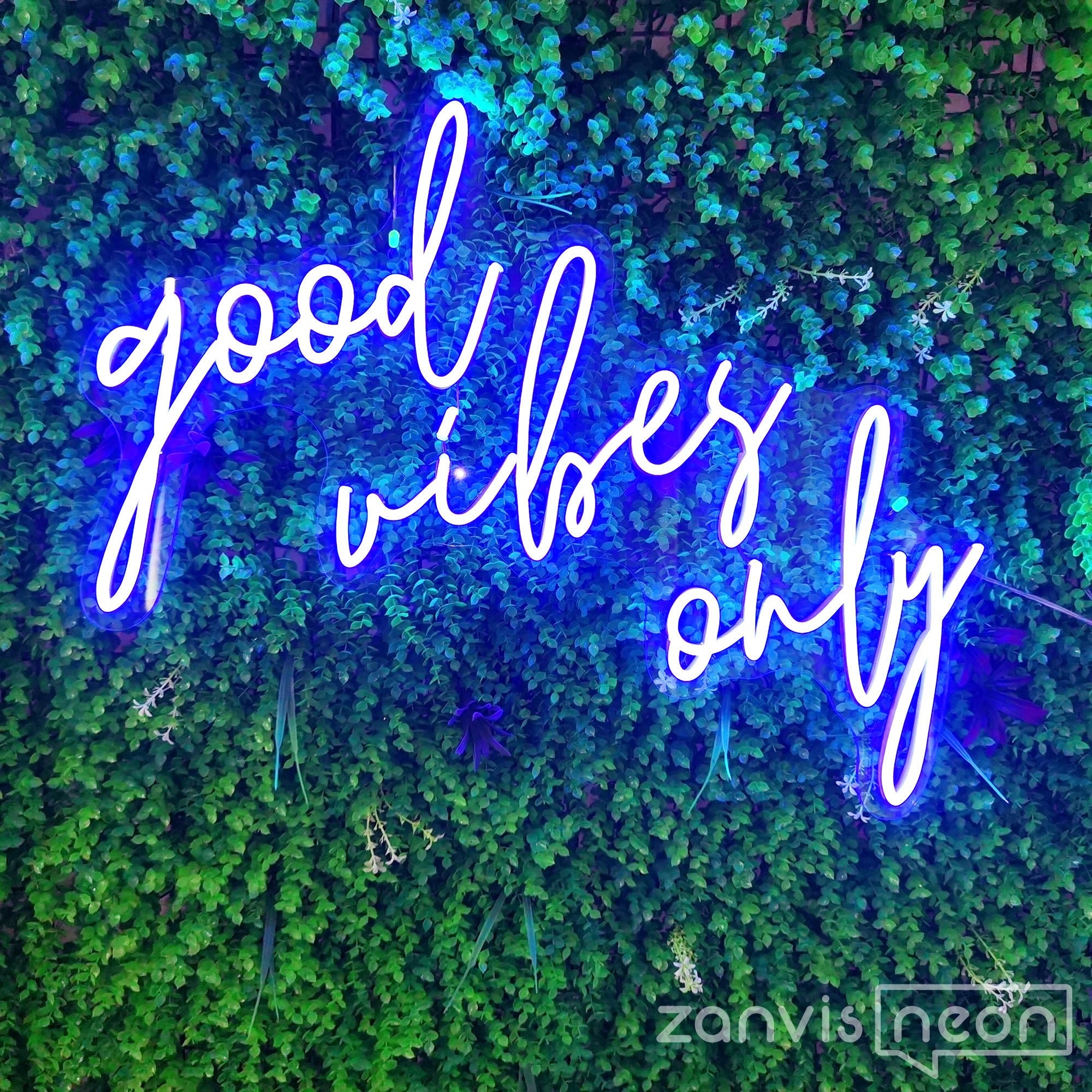 Purple Neon Sign Good Vibes Aesthetic Dimmable Light up -  Norway