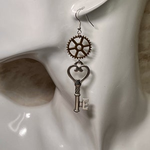 Key hotsell shaped earrings