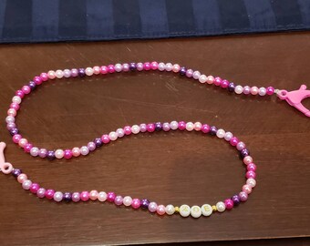 Cadena / collar de máscaras para niños personalizados- totalmente personalizables - ideal para la escuela, actividades, bodas