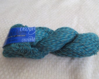 Cascade 220 feltable yarn, color blue/green (marled) [designated color name unknown], 4 skeins. FREE SHIPPING