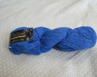 Cascade 220 feltable yarn, color Lake Blue, 9456, 4 skeins. FREE SHIPPING