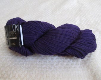 Cascade 220 feltable yarn, color Italian Plum, #8886, 6 skeins. FREE SHIPPING