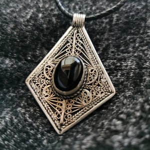 Vintage Silver Pendant | Berber Ethnic Jewelry from Morocco