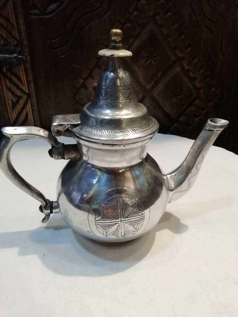 An Old Rare Tuareg Teapot From The Mid-20Th Century, Old Teapot, Antique Teapot.