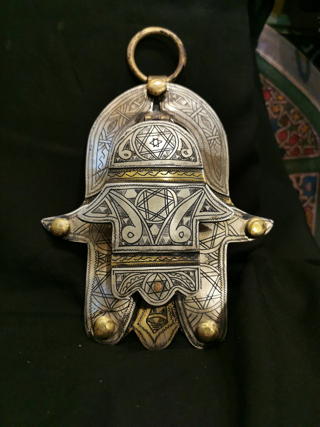 Jüdische Khamsa Tuareg Khamsa Amulett Khamsa handgemachte Etsy.de