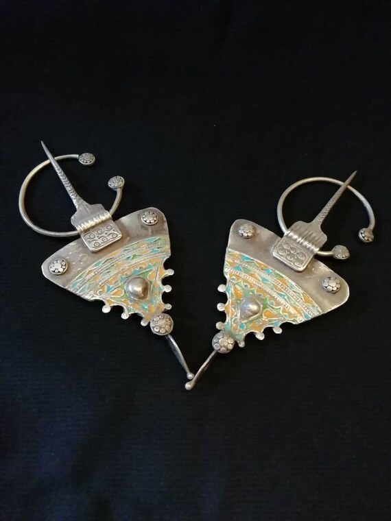 A Pair Of Triangle Fibers Ibzimen Great Kabyle Algeria Etsy