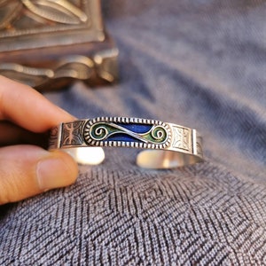 Berber Enamel Bracelet from Morocco, Berber Bracelet, African Bracelet, Berber Jewelry, Tribal Cuff Bracelet, Tribal Jewelry