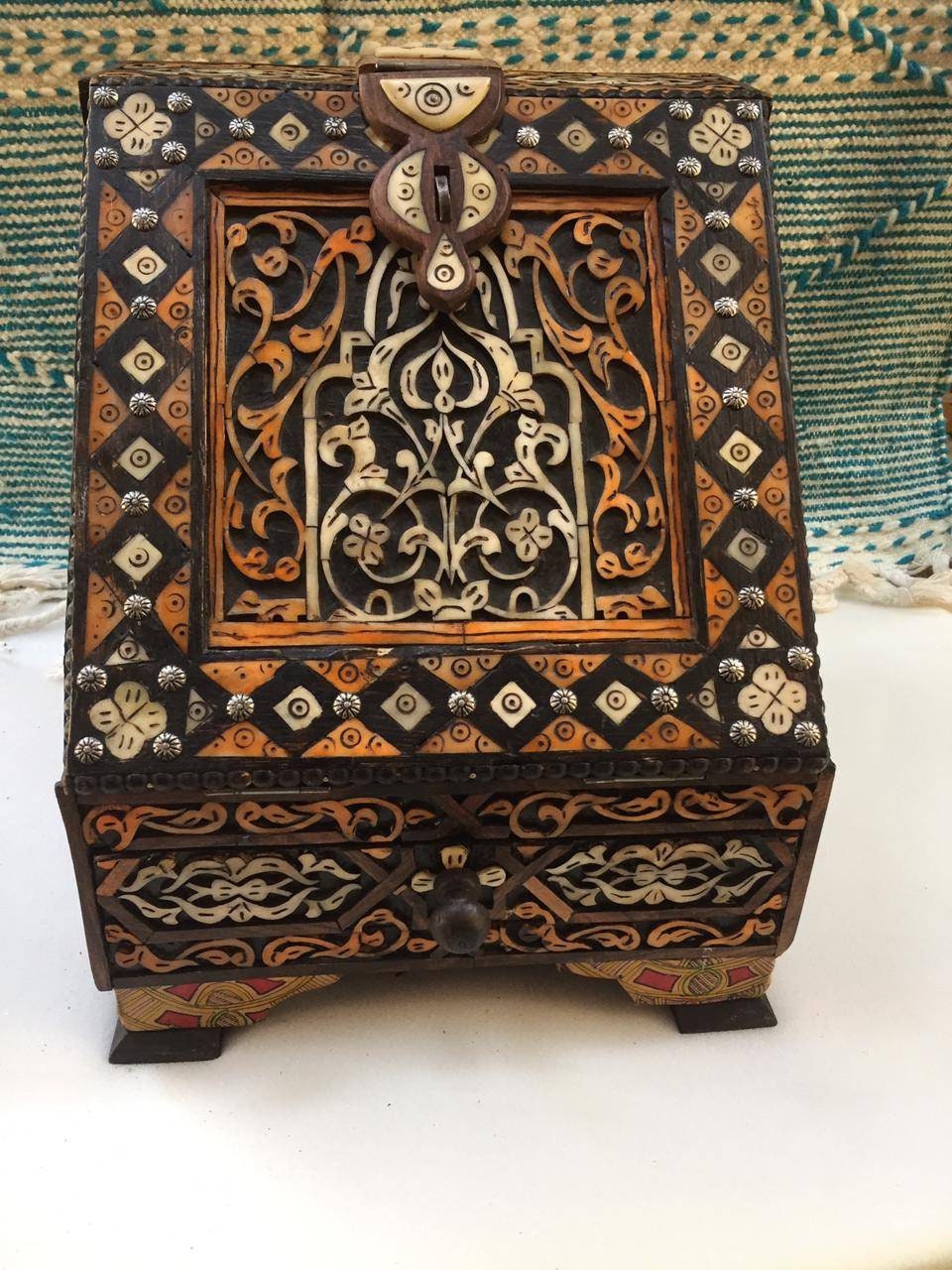 Handmade Cedar Wooden Bookcase With A Drawer.
