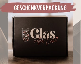 Geschenkbox zum Glas voller Liebe