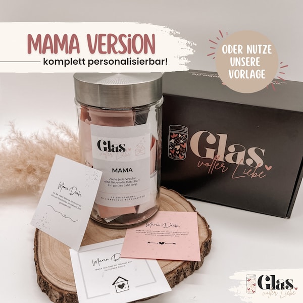 Glas voller Liebe - Mama Version  - 365 Tage Glas